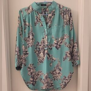 Modcloth mint green floral tunic size small